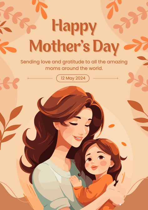 👉CLICK THE LINK TO EDIT!💻✨   Celebrate the special bond of motherhood with our heartwarming poster design template! Whether it's your own mom, a mother figure, or a friend who's a mom, this design is perfect for expressing your love and appreciation. Add your favorite photos, heartfelt messages, and meaningful quotes to make it truly personal. With Canva's easy-to-use editing tools. #MothersDay #CanvaDesign #PosterTemplate  👣 Follow us too! 🌟 @kreasicantikcanva Mothers Day Poster Design, Happy Mothers Day Poster, Mother's Day Poster, Happy Mother Day, Mothers Day Poster, Heartfelt Messages, Love Posters, Poster Designs, Editing Tools