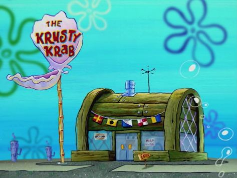 Spongebob Squarepants Background, Spongebob Scenes To Paint, Spongebob Buildings, Spongebob Screenshots, Cartoon Houses, Spongebob House, Spongebob Background, The Krusty Krab, Super Mario Bros Games