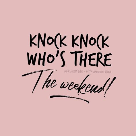 Make today a good FriYAY. The weekend is here but that shouldn't stop you pursuing your dreams - work hard every day for what you love and what you want and life will reward you. Do what makes you happy! Enjoy the weekend!  #quotes #motivationalquotes #lifequotes #weekend #weekendvibes #weekends #weekendmood #mikemeetslife The Weekend Quotes, Weekend Jobs, Enjoy The Weekend, Happy Friday Quotes, Job Quotes, Weekend Quotes, Friday Quotes, Enjoy Your Weekend, Its Friday Quotes