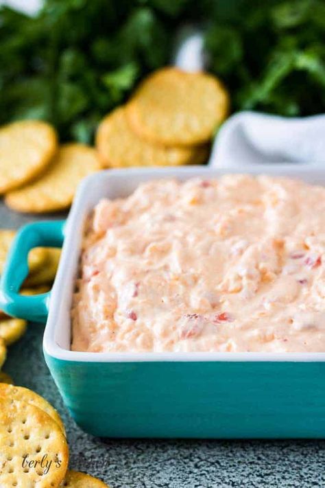 The easiest pimento cheese recipe you'll ever make! Our homemade pimento cheese is savory and full of pimentos. Make this delicious snack in minutes. #berlyskitchen Cream Cheese Pimento Cheese Recipe, Velveeta Pimento Cheese Recipe, Kraft Pimento Cheese Spread Recipe, Pimento Cheese Recipe Without Cream Cheese, Creamy Pimento Cheese Recipe, Pimento Cheese Spread Recipe, Old Fashioned Pimento Cheese Recipe, Creamy Pimento Cheese, Pimento Cheese Recipe Easy