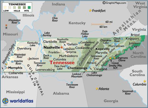 Tennessee map...our honeymoon over 21 years ago was to Gatlinburg!!! Map Of Tennessee, Frankfort Illinois, Nashville Attractions, Nashville Map, Tennessee Map, Murfreesboro Tennessee, Mississippi Delta, State Of Tennessee, Geography Map