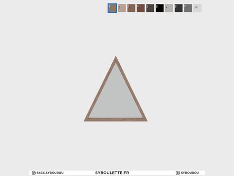 The Sims Resource - A-frame - Top triangle window A Frame Windows, Triangular Windows, Triangle Window, Frame Windows, Window Illustration, Ballet Bag, Frame House, Sims 4 Collections, A Frame House