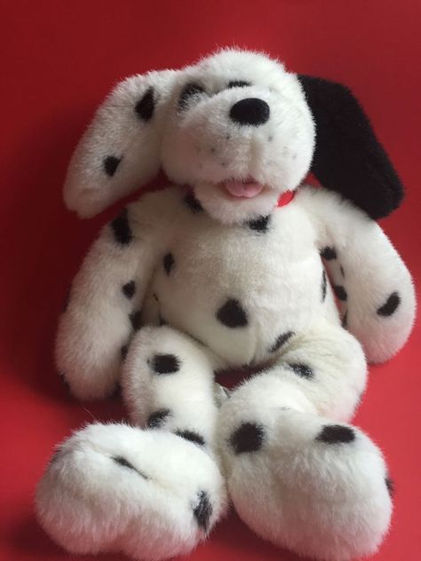 CLEAN VINTAGE BUILD A BEAR BABW DALMATIAN SPOTTED DOG 17" WITH RED COLLAR #BuildaBear Vintage Build A Bear, Teddy Bears For Sale, Spotted Dog, Red Collar, Build A Bear, Dalmatian, Teddy Bear, Building, Dogs