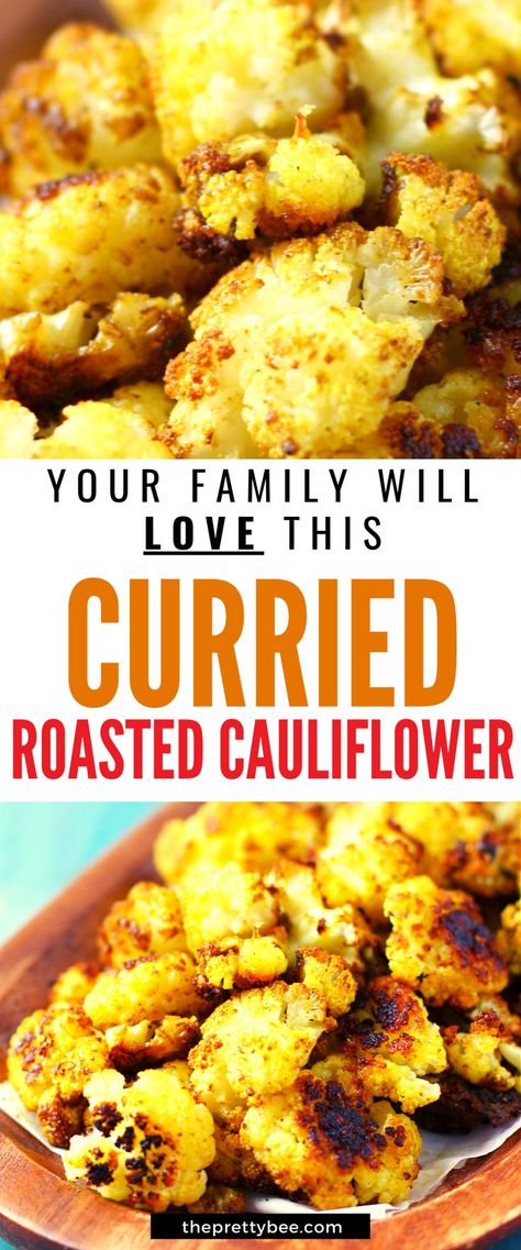 Curried Cauliflower, Carb Sides, Spicy Cauliflower, Cauliflower Puree, Nut Free Recipes, Cauliflower Curry, Baked Cauliflower, Low Carb Sides, Fried Cauliflower