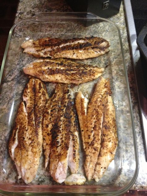 Speckled Trout with Pontchartrain Sauce recipe. Sauce is excellent and can be used with other fish as well. Pontchartrain Sauce Recipe, Pontchartrain Sauce, Speckled Trout Recipe, Recipe Sauce, Speckled Trout, Trout Recipes, Wild Game Recipes, Hunting And Fishing, Easy Family Dinners