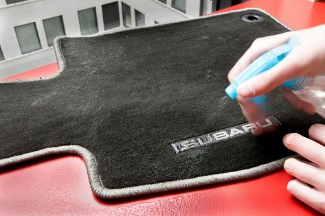 How to Clean Car Floor Mats | AvalonKing.com Clean Car Mats, Diy Cleaner, Carpeted Floor, Car Interior Diy, Interior Detailing, Child Safety Seat, Car Carpet, Clean Your Car, Automotive Care