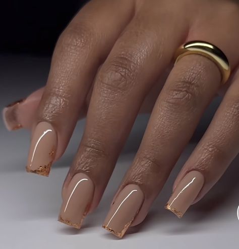 Bridal Nails Dark Skin, Nails For Dark Hands, French Tips Black Women, Nails For Black Skin, Neutral Nails Black Women, Moto Nails, Classy Nails Black Women, Work Nails Professional, Nude Nails Black Women