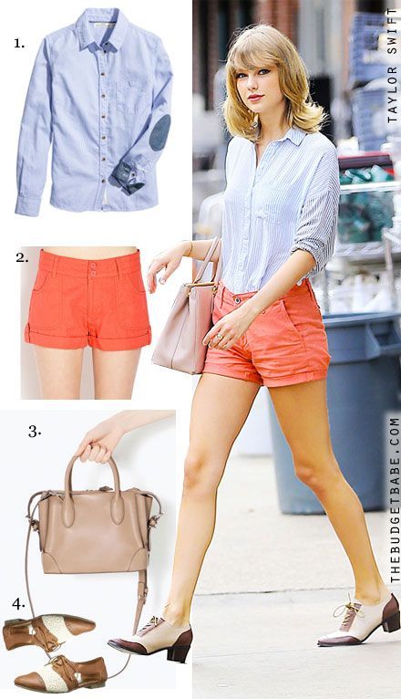 Coral Coral Shorts Outfit Summer, Orange Shorts Outfit Summer, Peach Shorts Outfit, Preppy Shorts Outfit, Coral Shorts Outfit, Coral Top Outfit, Orange Shorts Outfit, Outfits Jorts, Wfh Style