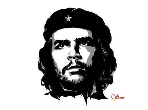 Che Guevara Tattoo, Che Guevara Art, Digital Painting, Che Guevara, Black, Art