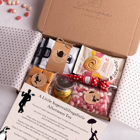 A Little Supercalifragalistic Afternoon Tea Mary Poppins Inspired Letterbox Gift Hamper A Spoonful of Sugar Practically Perfect Treat - Etsy Luxury Breakfast, Viennese Whirls, Mad Hatters Tea Party, Jane And Michael, A Spoonful Of Sugar, Luxury Tea, Yummy Biscuits, Alice In Wonderland Inspired, Oat Crumble