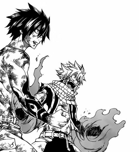 Fairy Tail Black And White Wallpaper, Gray And Natsu, Fairy Tail Tattoo, Anime Panels, Fairy Tail Drawing, Natsu And Gray, Naruto Wallpapers, Tattoos Inspo, Fairy Tail Gray