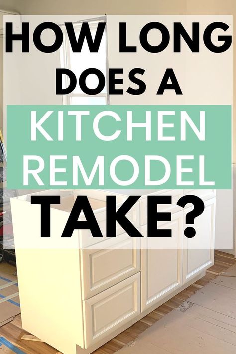 How long does a kitchen remodel take Kitchen Renovation Cost, Small Home Remodeling, Small Kitchen Renovations, House Under Construction, Old Home Remodel, Long Kitchen, Kitchen Remodel Cost, Diy Kitchen Renovation, Kitchen Remodel Before And After