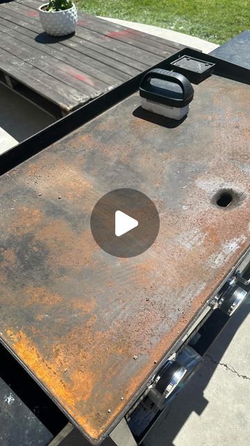 Alden Boudy on Instagram: "Griddle Restoration. #mealsbyaldenb #southernmade #outdoorcooking #griddle" Restore Blackstone Griddle, Cleaning A Blackstone Griddle, Diy Blackstone Griddle Cover, Outdoor Fire Pit Diy, Stove Top Griddle, Basement Shop, Outdoor Grill Diy, Diy Home Improvement Hacks, Blackstone Cooking