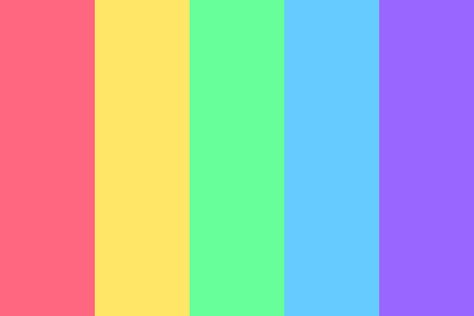 Pastel Rainbow Background, Rainbow Color Palette, Rainbow Color Background, Rainbow Palette, Color Palette Challenge, Spring Color Palette, Palette Design, Color Schemes Colour Palettes, Palette Ideas