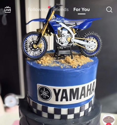 Motor Bike Cake, Motor Cake, Motocross Cake, Motorcycle Birthday Cakes, Motorcycle Cake, Motorcycle Birthday, Ninja Bike, Bike Cakes, Dirt Bike Birthday