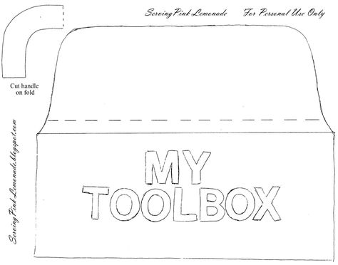 Serving Pink Lemonade: Felt Toolbox Sewing Patterns Free Bag, Box Template Printable, Felt Paper Dolls, Fathers Day Coloring Page, Quiet Book Templates, Fidget Quilt, Card Templates Printable, Quiet Book Patterns, Games For Children