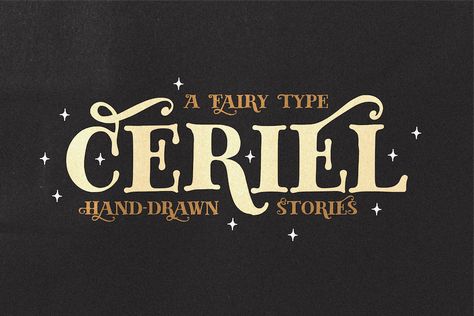 Download Ceriel font for iOS, Android, macOS, or Windows for free in OTF and TTF formats for personal and commercial use here. Ceriel is a font inspired by fairy tale books, this font is drawn so that it will get a natural touch or feel. This font can be used for promotional posters, social media […] The post Ceriel Font appeared first on FreeFontDL. Handwritten Type, Classic Branding, Types Of Fairies, Fairy Stories, Hand Drawn Fonts, Poster Fonts, Doodle Fonts, Classic Fonts, Fairy Tale Books