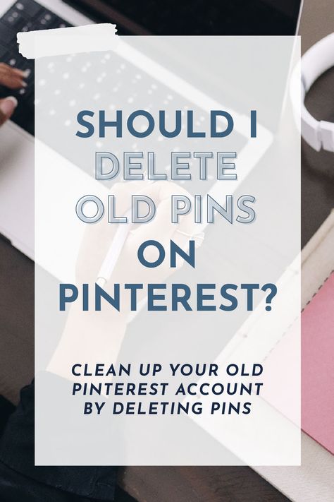 Should you delete old Pins from your Pinterest account? How do you delete a Pinterest Pin? I am breaking down how to delete a Pin from a Board in my latest blog post. Also learn if you should be cleaning up Pins, deleting dead links or optimizing the content on your account. Head to the blog to learn more about this Pinterest strategy #marketing #socialmedia #pinterestmarketing How To Delete Ideas For You, Delete A Pin, How Does Pinterest Work, Pinterest Tutorial, Delete Pin, Pinterest Tutorials, Iphone Info, Business Pinterest, Learn Pinterest