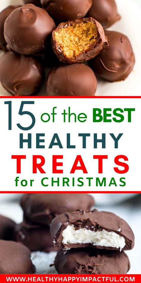 Holiday Gluten Free Recipes, Winter Healthy Desserts, Healthy Dessert For Party, No Sugar Christmas Treats, Healthier Holiday Treats, Healthy Food Gifts For Christmas, Christmas Food Ideas Healthy, Macro Friendly Christmas Treats, Healthy Desserts For Christmas