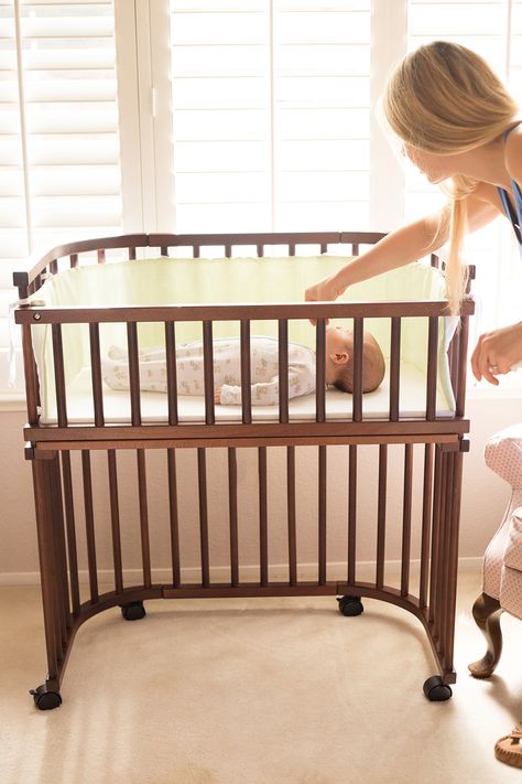 Meet the BabyBay and Get More Sleep! Bedside Co Sleeper, Baby Bedside Sleeper, Bedside Sleeper, Bedside Bassinet, Bedside Crib, Parents Bedroom, Stages Of Sleep, Small Nurseries, Sleep Solutions