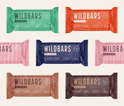 20 Energy Bar Packaging Designs | Dieline - Design, Branding & Packaging Inspiration Protein Bar Brands, Kombucha Packaging, Natural Protein Bars, Gin Packaging, Living Foods, Student Spotlight, Vibrant Packaging, Cereal Bar, Natural Protein