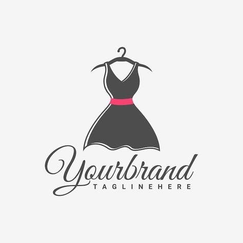 Clothing fashion logo design vector temp... | Premium Vector #Freepik #vector #fashion #dress-logo #dress-design #model-logo Logo Design Software, Free Logo Creator, Social Media Images Design, Vector Clothes, Clothing Logo Design, Dress Logo, Boutique Logo Design, Logo Wear, Photo Logo Design