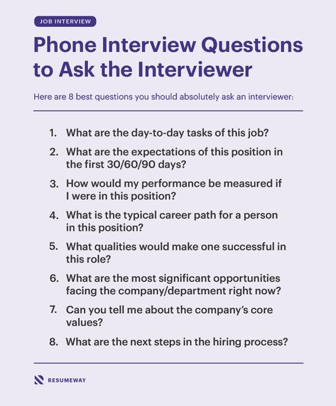 Here are 8 best phone interview questions to ask the interviewer #Interview #PhoneInterview #InterviewQuestions #PhoneInterviewQuestions Question To Ask Interviewer, Good Questions To Ask In An Interview, Questions To Ask In Job Interview, Job Interview Questions To Ask Employer, Questions To Ask Interviewer, Business Questions To Ask, Interview Questions To Ask Employer, Phone Interview Questions, Difficult Interview Questions