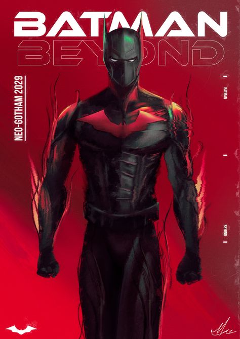 Batman Beyond Wallpaper, Batman Beyond Suit, Batman Concept Art, Future Batman, Batman Suit, Batman Concept, Batman Armor, Painting Skills, Arte Peculiar