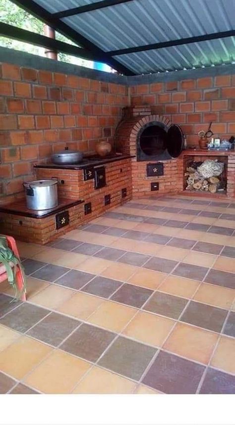 Ideas Para Casas, Outdoor Grill Diy, Brick Ovens, Patio Decorating Ideas Apartment, Diy Wood Stove, Outdoor Kitchen Decor, Outdoor Kitchen Plans, Indian Home Design, Backyard Grilling