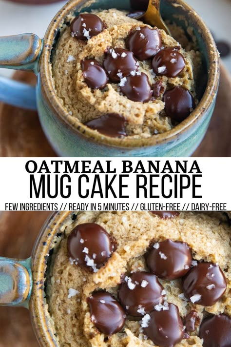 Baked Oats Mug Cake, Mug Oat Cake, Baked Oatmeal Recipes Single Serving, Oat Mug Cake Microwave, Healthy Mug Desserts, Healthy Late Night Snacks Sweet, Single Serve Desserts Healthy, Healthy Single Serve Desserts, Protein Mug Cake Recipe