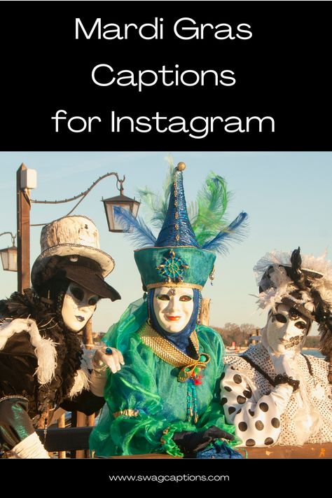 Get ready to celebrate Mardi Gras in style! Find the perfect captions for your Mardi Gras pictures and make your Instagram posts shine. From colorful parades to dazzling masks, these captions will capture the festive spirit of Mardi Gras. Let the good times roll with our handpicked selection of captions! #MardiGrasCelebration #InstagramCaptions #MardiGrasVibes #PartyTime #FestiveMood #GoodTimesRolling #ColorfulParades #MaskedMarvels #CarnivalFun #LetTheCelebrationsBegin Mardi Gras Pictures, Mardi Gras Sayings, Mardi Gras Queen, Of Captions, Perfect Captions, Quotes For Instagram, Let The Good Times Roll, Photo Stands, Let Your Hair Down