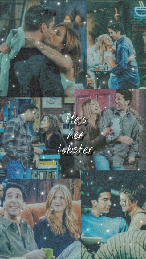 He Is Her Lobster, Hes Her Lobster, Ross And Rachel, Friends Wallpaper, Friends Tv Show, Friends Tv, Aesthetic Collage, Pattern Wallpaper, Collage