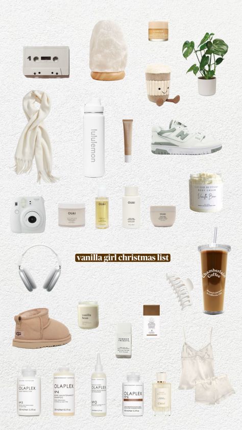 #cleangirlaesthetic #vanillagirlwishlist #christmaslistinspo #myfirstshuffle Vanilla Girl Christmas, Clean Girl Christmas, Girl Christmas List, Xmas List Ideas, Scandinavian Outfit, Girly Christmas Gifts, Best Friend Challenges, Things I Need To Buy, Vanilla Girl