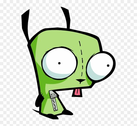 Invader Zim Gir Dog Suit Zim Icon, Suit Transparent, Gir Invader Zim, Invader Zim Gir, Zim Gir, Green Cartoon, Dog Suit, Trans Rights, Invader Zim