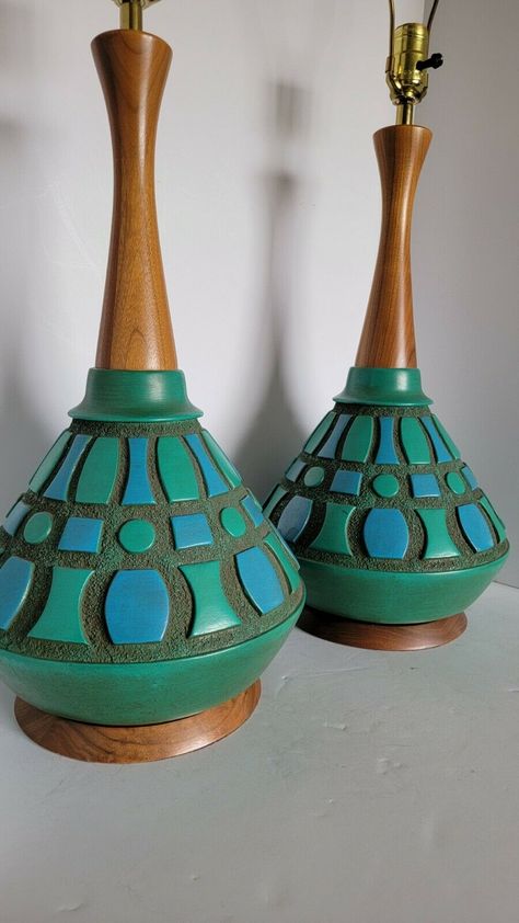 Mid Century Ceramics Pottery, Mid Century Pottery Vintage Ceramic, Mcm Ceramics, Mid Century Modern Pottery, Miniature Pottery, Mid Century Modern Table, Mid Century Modern Ceramics, Mid Century Lamp, Mid Century Pottery