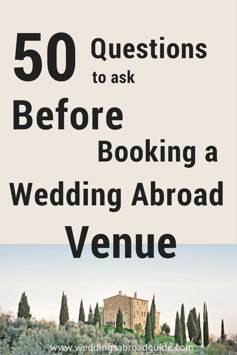 Questions to ask your wedding venue plus printable checklist - specifically for a destination wedding abroad http://www.weddingsabroadguide.com/wedding-abroad-venue.html Checklist Printable, Wedding Abroad, Venue Wedding, Printable Checklist, Wedding Costs, Wedding Planning Checklist, Wedding Preparation, Wedding Checklist, Ideal Wedding