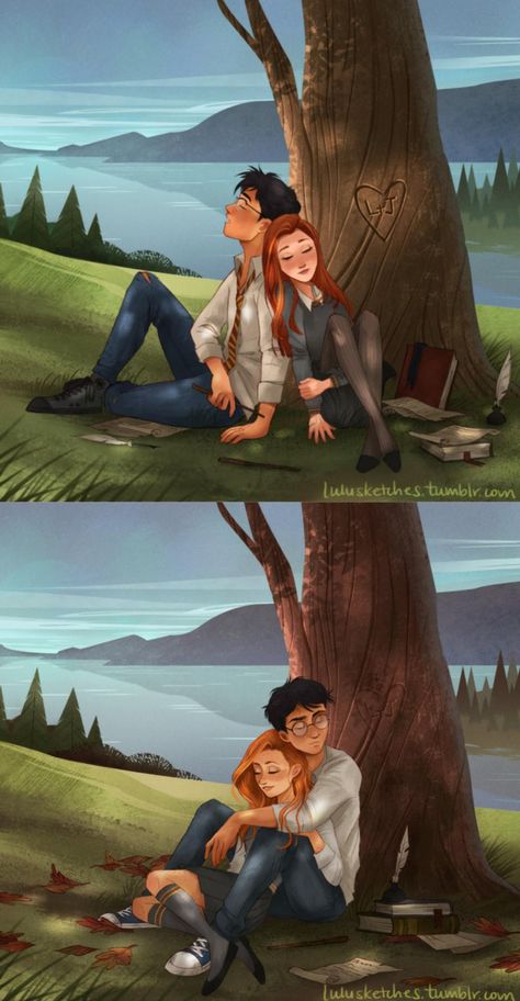 Harry Potter Ginny, Harry And Ginny, Harry Potter Stories, Harry Potter Illustrations, Buku Harry Potter, Harry Potter Feels, Harry Potter Images, Harry Potter Artwork, Images Harry Potter