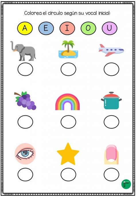 Conciencia fonológica: Colorea la vocal inicial Lesson Plans, How To Plan