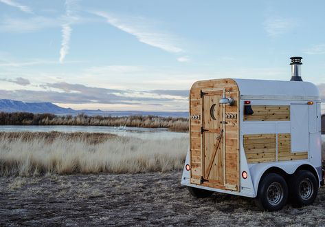 Gather Sauna House is Central Oregon's original mobile sauna offering authentic, traditional wood-fired sauna and thermal contrast therapy experiences Trailer Sauna, Baltic Style, Contrast Therapy, Mobile Sauna, Sauna House, Portable Sauna, Steam Sauna, Sauna Design, Outdoor Sauna