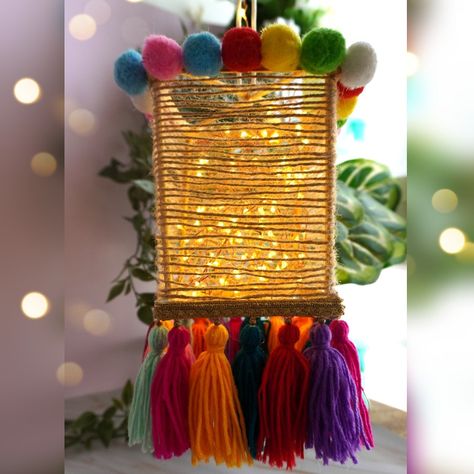 Diy Diwali Lanterns Ideas, Diwali Lanterns Handmade, Diwali Lanterns Ideas, Diwali Lamps Handmade, Lantern Making Ideas For Diwali, Diwali Lanterns Diy How To Make, Candle Holders Clay, Diy Diwali Lanterns, Clay Craft Ideas