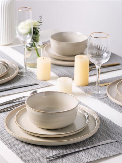 #AmorArc #Stoneware #Dinnerware #Sets #for4 #Round #Reactive #Glaze #Ceramic #Plates #Bowls #Sets #Highly #Chip #Crack #Resistant #Dishwasher #Microwave #Safe #DishesSet #Service #12pc #Friendsgiving #Thanksgiving #Wedding #Festival #Occasions #Table #Decor #ThanksgivingTableDecor #FallThemedWeddings #FallBridal #FallBrunches #Centerpieces #Wedding #Decorations #Boho #HomeDecor #Farmhouse #Vintage #Table #LivingRoom  #minimalist #Christmas #gifts #giftideas #DiningTable #Celebrations #party #ad #HolidayFinds Minimalist Christmas Gifts, Thanksgiving Wedding, Plates And Bowls Set, Ceramic Dinnerware Set, Stoneware Dinnerware Sets, Wedding Themes Fall, Stoneware Dinnerware, Farmhouse Vintage, Glaze Ceramics