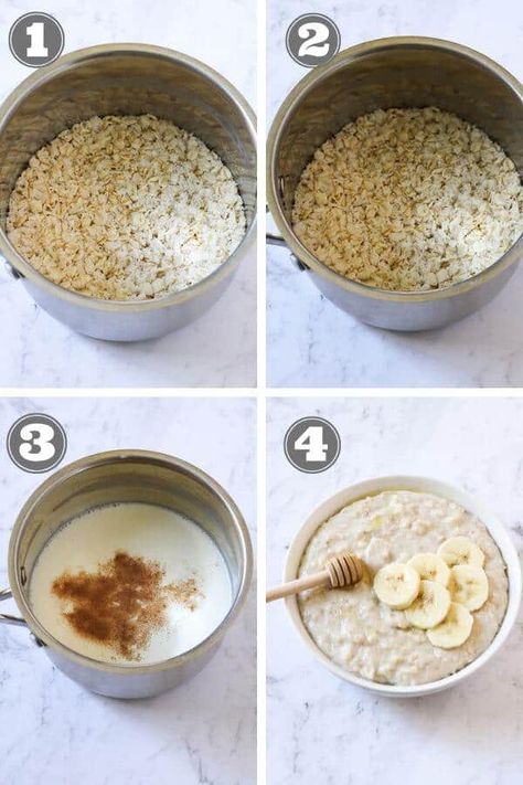 How To Prepare Oatmeal, Microwave Oats, Oats With Milk, Cook Oatmeal, How To Make Porridge, Make Oatmeal, How To Make Oats, Healthy Foods To Make, Cooking Oatmeal