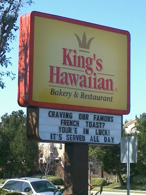 King's Hawaiian Bakery & Restaurant in Torrance, CA Good Places To Eat, Diner Sign, Torrance California, Cake Breakfast, I Love L, Bakery Restaurant, Things To Do In California, Old California, Ca History