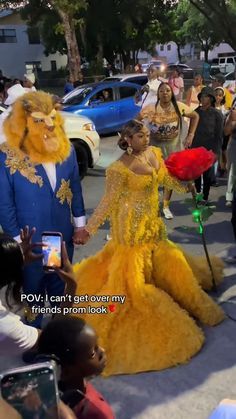 Blue And Gold Prom Couple, Gold Prom Couple, Couple Prom, Booker T Washington, Prom Picture Poses, High School Prom, I Love Being Black, School Prom, Gorgeous Prom Dresses