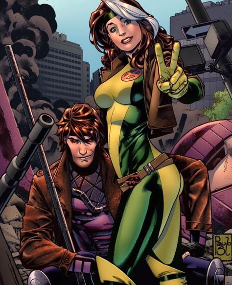 Gambit & Rouge Rogue X Gambit, Rogue Marvel, Rogue Xmen, Gambit X Men, Xman Marvel, Marvel Rogue, Rogue Gambit, Xmen Comics, Scarlett O'hara