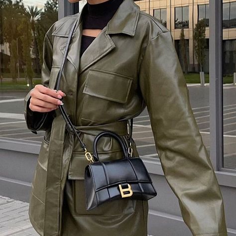 Green Leather Jacket Outfit, Olive Green Jacket Outfits, Olive Green Leather Jacket, Green Jacket Outfit, The Salty Blonde, Winter Jacket Outfits, Green Leather Jacket, Salty Blonde, 12th Tribe