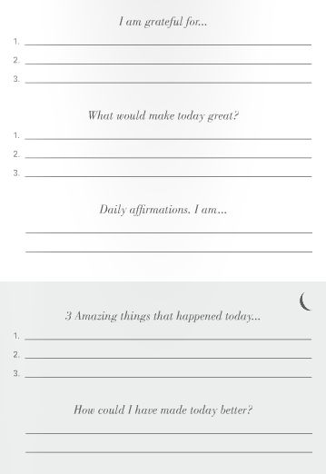 5 Minutes Journal, Five Minute Journal, Morning Journal Prompts, Make Today Great, Morning Journal, Gratitude Journal Prompts, Daily Journal Prompts, Vie Motivation, Journal Writing Prompts