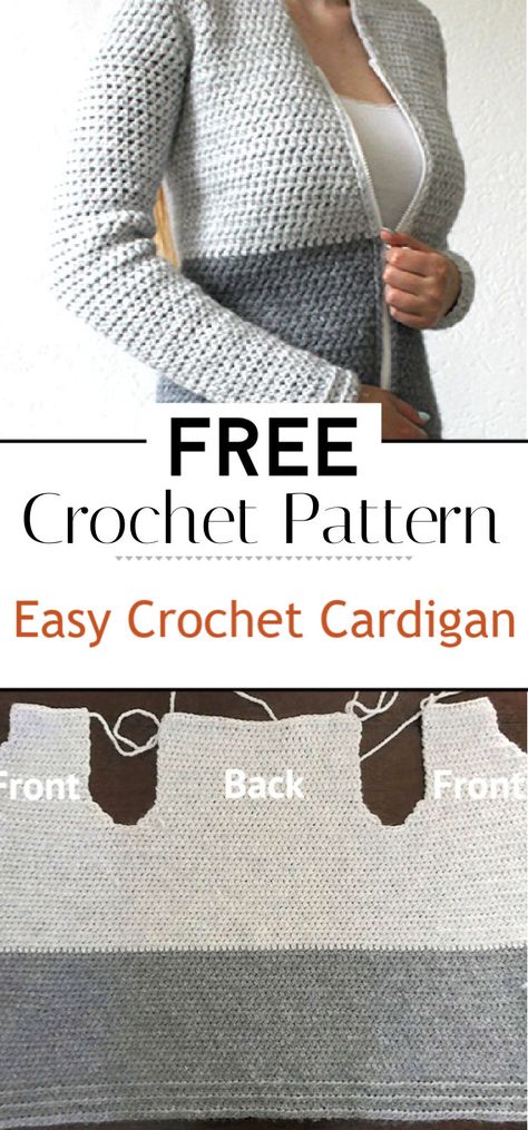 Simple Crochet Cardigan Pattern Free, Crochet Cardigan Pattern Free Women Easy, Easy Crochet Cardigan Pattern Free, Crochet Person, Beginner Crochet Cardigan, Simple Crochet Cardigan, Crochet Cardigan Pattern Free Women, Free Crochet Cardigan Patterns, Cardigan Pattern Free