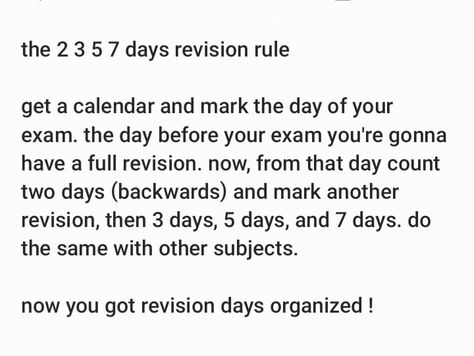 2 3 5 7 Revision Rule, 2 5 7 Study Method, Spencer Hastings Quotes Study, 2 3 5 7 Study Method, 2357 Revision Rule, 2 3 5 7 Revision Method, Overachiever Academia, How To Study For An Exam, Rory Gilmore Study Schedule