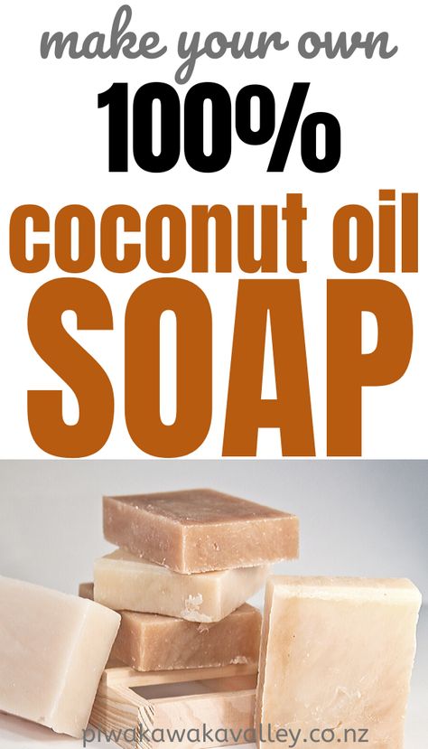 Homemade Coconut Oil Soap, Coconut Oil Soap Recipe Cold Process, Easy Soap Recipes 3 Ingredients, Coconut Soap Recipe, Easy Soap Making Recipes, Olive Oil Soap Recipe, Coconut Oil Soap Recipe, Cold Press Soap Recipes, Lye Soap Recipe